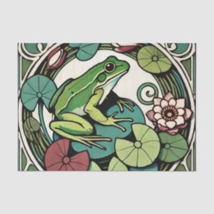 Papel De Seda Rana en los Lilypads