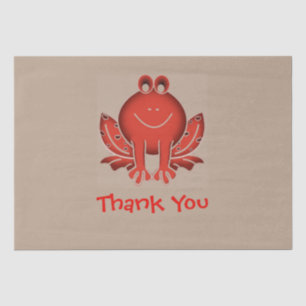 Papel De Seda rana roja divertida - Gracias