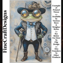 Rana Steampunk con Mejores Ropas Azules R6F Decoup