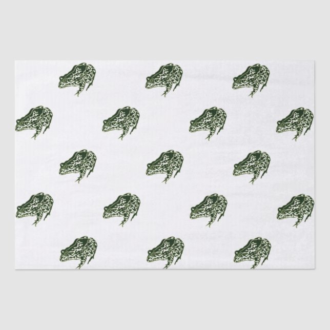 Papel De Seda Rana verde (Anverso)