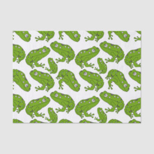 Papel De Seda Rana verde