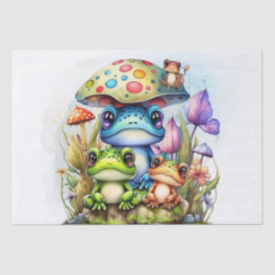 Papel De Seda Ranas de color lindo