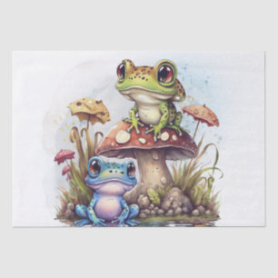 Papel De Seda Ranas de color lindo