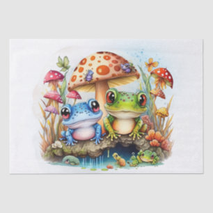 Papel De Seda Ranas de color lindo