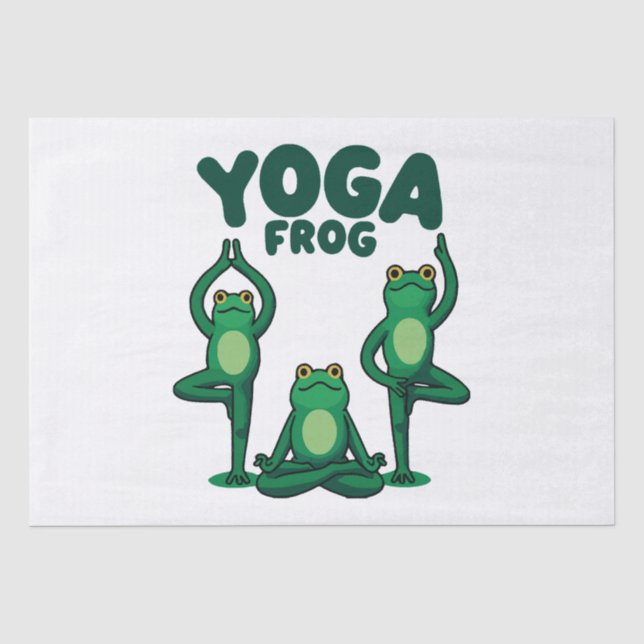 Papel De Seda Ranas de yoga (Anverso)