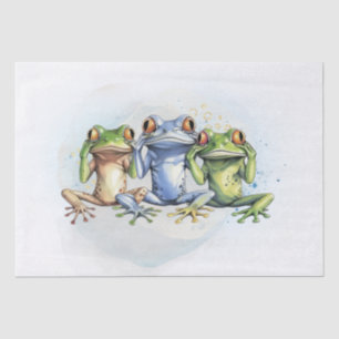 Papel De Seda Ranas divertidas y confusas