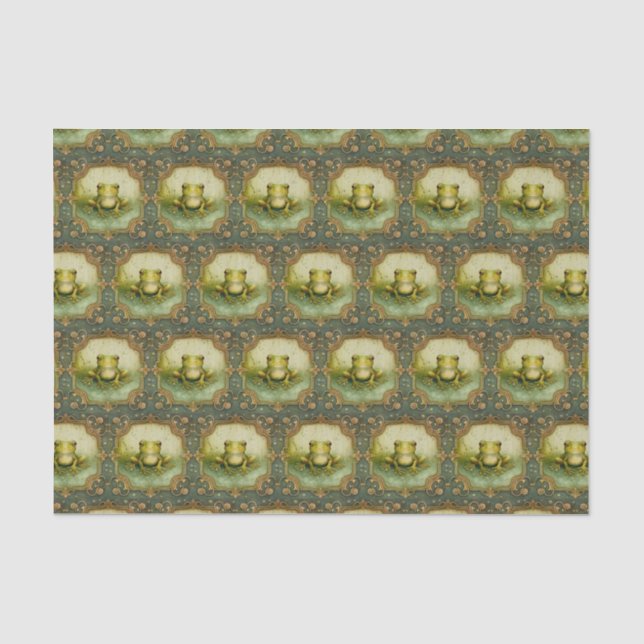 Papel De Seda Ranas Juguetonas  (Anverso)