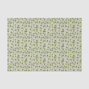 Papel De Seda Ranas verdes Groovy Cinta de la sartén