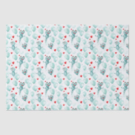 Papel De Seda Ranas y corazones sapo como globos