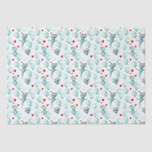 Papel De Seda Ranas y corazones sapo como globos