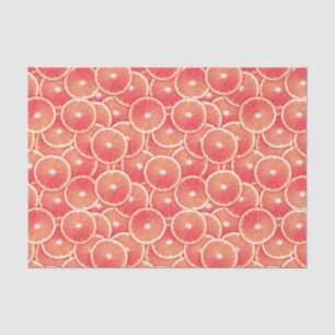 Papel De Seda Rasgos de pomelo rosa