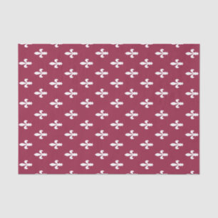 Papel De Seda Raspberry Victorian Fleur de Lys