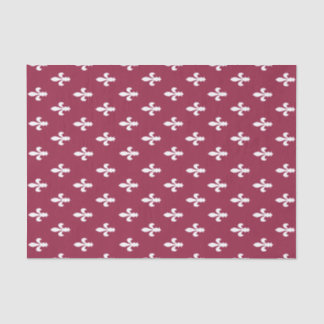 Papel De Seda Raspberry Victorian Fleur de Lys