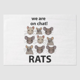 Papel De Seda Ratas Animal Estamos En Charla Ratas Divertidas