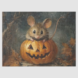 Papel De Seda Ratón de Halloween Adorable con Calabaza para Deco