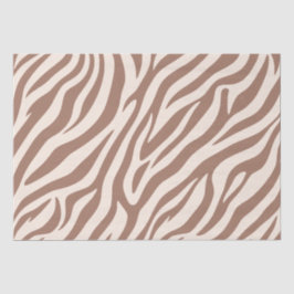 Papel De Seda Ratón Zebra Print-Mocha