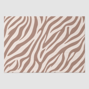 Papel De Seda Ratón Zebra Print-Mocha
