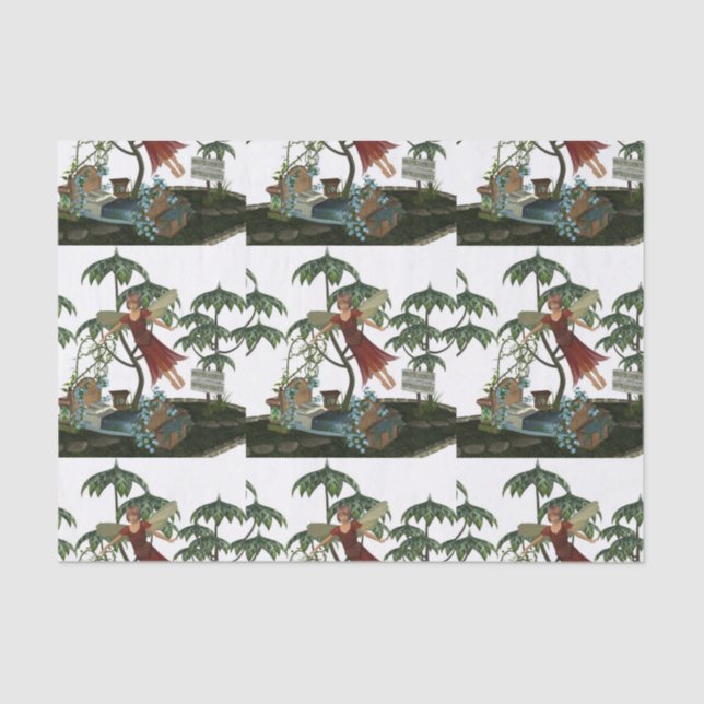 Papel De Seda Ratoncito Pérez en vuelo (Anverso)