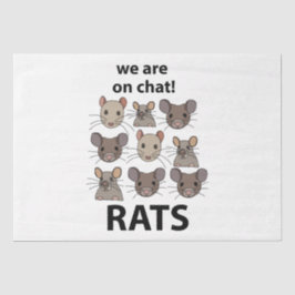 Papel De Seda Rats Animal Estamos En Chat Rats Gratis