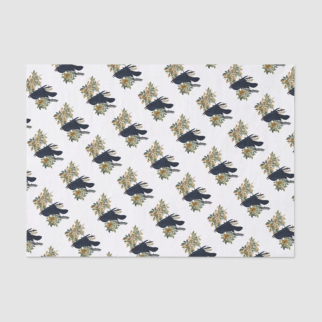 Papel De Seda Raven Bird (Anverso)
