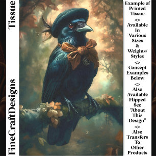 Papel De Seda Raven gótico, Beret francés y desenlace DC3R