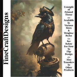 Papel De Seda Raven Steampunk, gallos y collar BQ8 Descarga