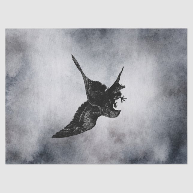 Papel De Seda Raven Watercolor (Anverso)