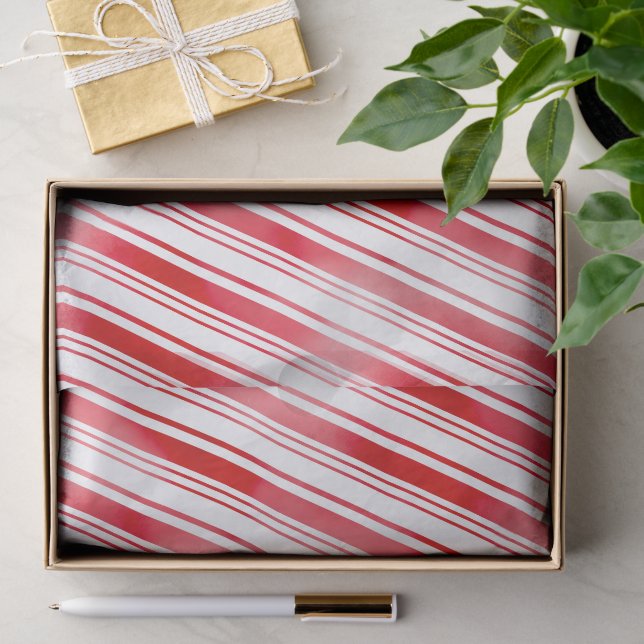 Papel De Seda Raya de menta (Regalo )