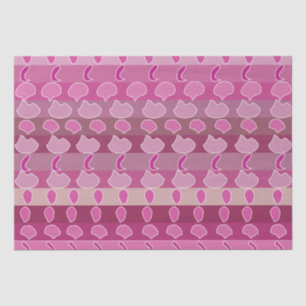 Papel De Seda Raya Floral Rosa 