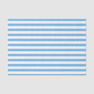 Papel De Seda Rayado Azul