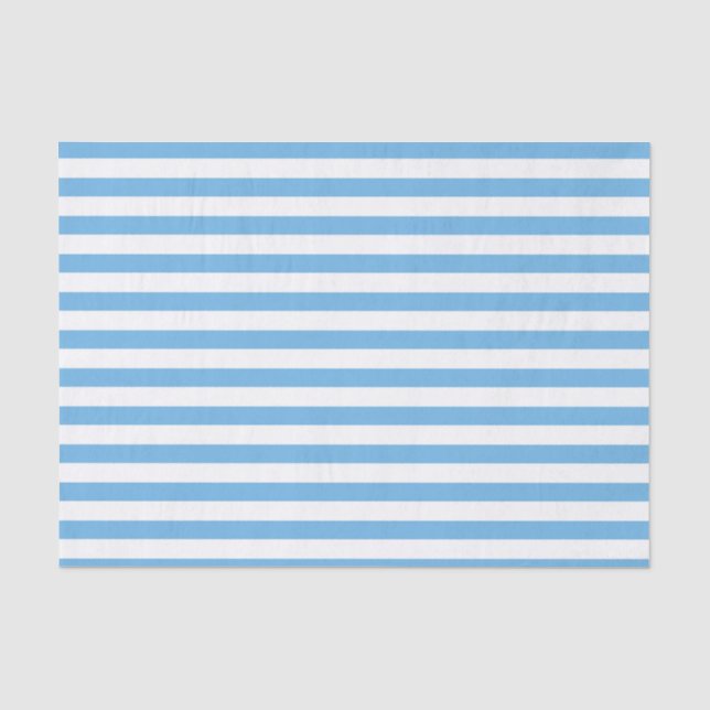 Papel De Seda Rayado Azul (Anverso)