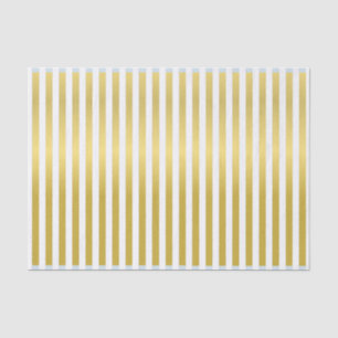 Papel de seda rayado con efecto dorado de impresió