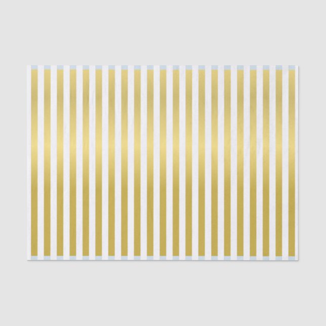 Papel de seda rayado con efecto dorado de impresió (Anverso)