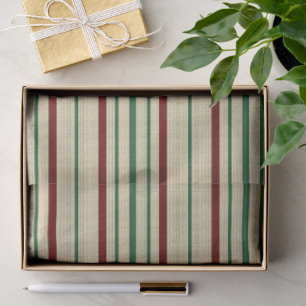 Papel De Seda rayado de Navidad
