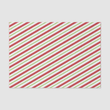 Papel de seda rayado rojo y verde