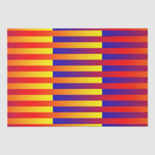 Papel De Seda Rayas amarillas rojas azules