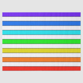 Papel De Seda Rayas arcoiris