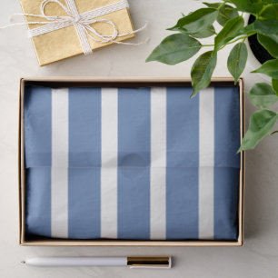 Papel De Seda Rayas Azules