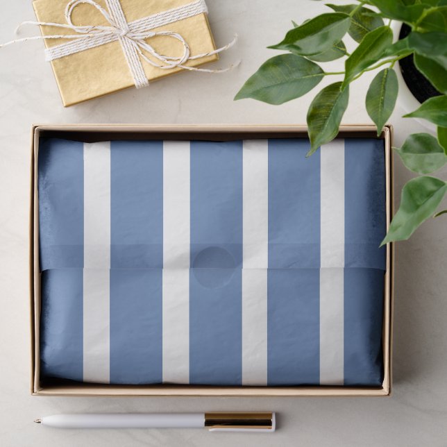 Papel De Seda Rayas Azules  (Regalo )