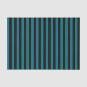 Papel De Seda Rayas azules y verde azulado