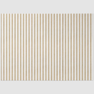 Papel De Seda Rayas Blancas de Caramelo Vintage Kraft Marrón Nav