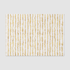 Papel De Seda Rayas blancas del Glitz del oro