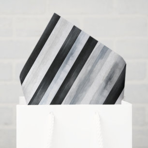Papel De Seda Rayas Blancas Grises Negras Cumpleaños