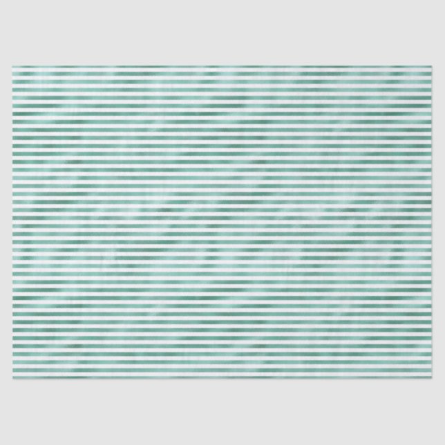 Papel De Seda Rayas blancas verdes Glam (Anverso)