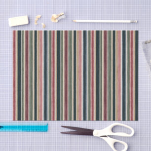 Papel De Seda Rayas Cumpleaños Verde Rojo Azul