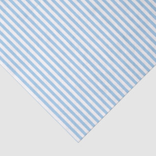 Papel De Seda Rayas de alfiler azules y blancas lindas