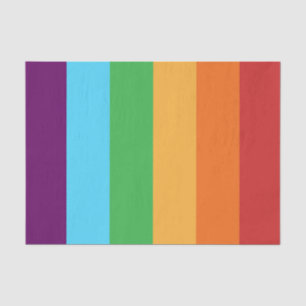 Papel De Seda Rayas de Arcoíris Divertidas Dulces Cumpleaños Fie