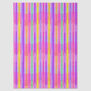 Papel De Seda Rayas de arcoíris pastel lindas