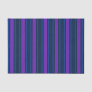 Papel De Seda Rayas de caramelo azul y violeta