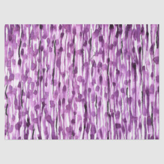 Papel De Seda Rayas de color de agua morado abstracto